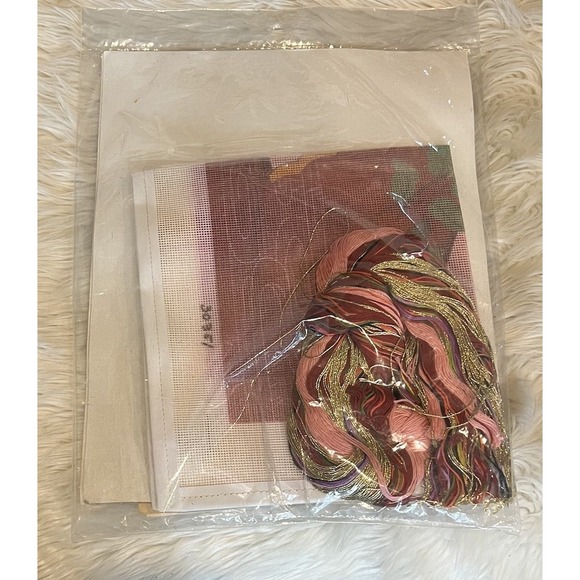 Candamar Something‎ Special Open Work Needlepoint Kit Oriental Fans 30351 NOS - Picture 2 of 4